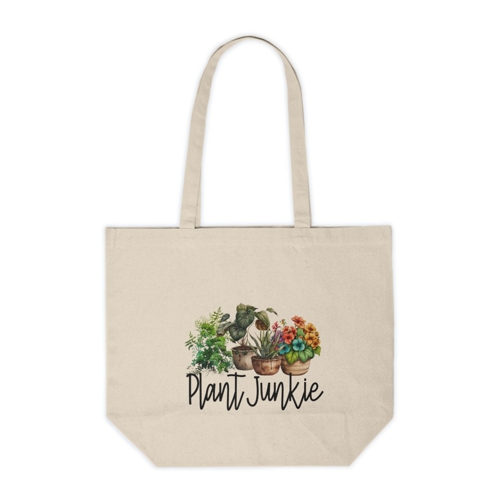Plant Junkie Custom Canvas Tote Bag